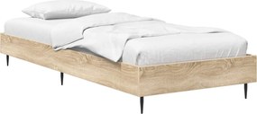 vidaXL Σκελετός Κρεβατιού Sonoma Δρυς 80 x 200 cm Επεξεργασμένο Ξύλο