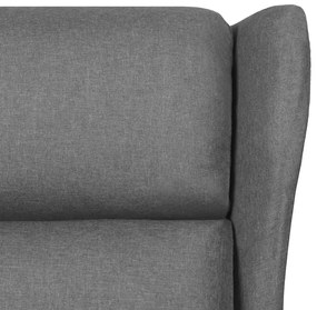vidaXL Πολυθρόνα Ανακλινόμενη Ανοιχτό Γκρι Υφασμάτινη