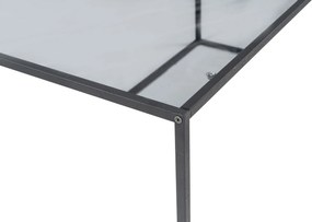 Coffee Table Lizbon - Smoked Glass Black