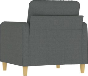 vidaXL Πολυθρόνα Σκούρο Γκρι 60 εκ. Υφασμάτινη