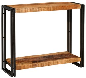 vidaXL Τραπέζι κονσόλας 90 x 33 x 75 εκ Μασίφ ακατέργαστο ξύλο μάνγκο