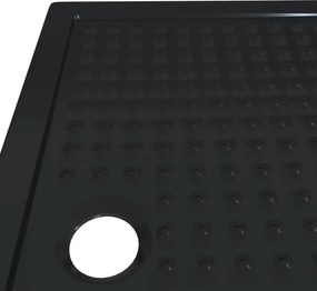 vidaXL Δίσκος Βάσης Ντους με Τρύπες 120 x 80 x 4 εκ. ABS Μαύρο