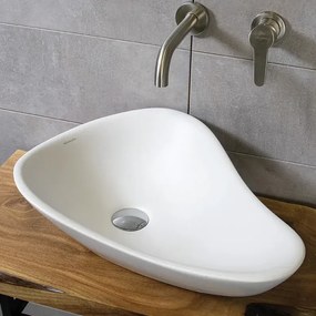 Kos White Gloss 53x37 - Επιτραπέζιος νιπτήρας