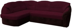 Γωνιακός καναπές Audrey-Αριστερή-Μπορντώ