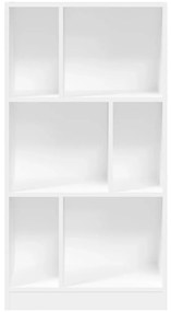 vidaXL Βιβλιοθήκη Λευκή 57x28,5x141 εκ. από Επεξεργασμένο Ξύλο
