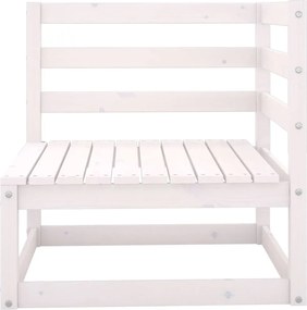 vidaXL Σαλόνι Κήπου 6 τεμ. Λευκό από Μασίφ Ξύλο Πεύκου