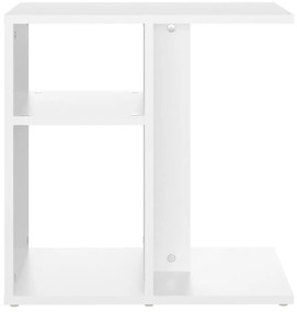 vidaXL Τραπέζι Βοηθητικό Λευκό 50 x 30 x 50 εκ. από Επεξ. Ξύλο