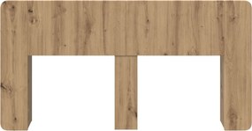 vidaXL Κρεβάτι με Κεφαλάρι Artisan Δρυς Επεξεργασμένο Ξύλο