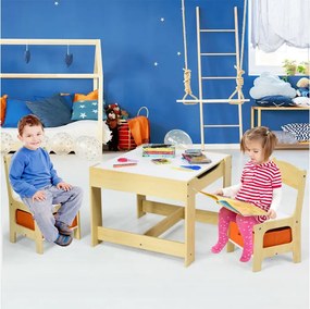 Παιδικό Σετ με Τραπέζι και 2 Καρέκλες Costway BB5584NA