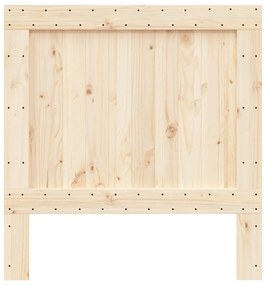 Κεφαλάρι 100 x 104 εκ. από Μασίφ Ξύλο Πεύκου - Καφέ