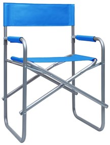 Καρέκλες Σκηνοθέτη 2 τεμ. Μπλε Ατσάλινες - Μπλε