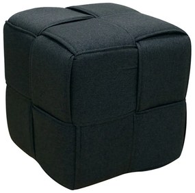Σκαμπό Line 40.0164 40x40x40cm Black Zita Plus Ύφασμα