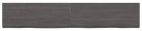 Πάγκος Μπάνιου Σκούρο Καφέ 160x30x(2-4) εκ. Επεξεργ. Μασίφ Ξύλο - Γκρι