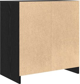 vidaXL Πλαϊνό γραφείο Μαύρο 70 x 41 x 75 εκ. Επεξεργασμένο ξύλο