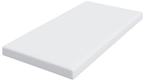 vidaXL Στρώματα Λευκό 90 x 200 cm 100% ύφασμα πολυεστέρα με τζακάρ