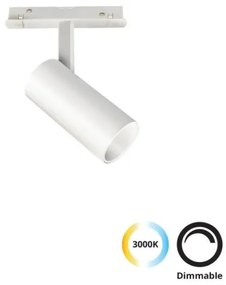 Σποτ Φωτιστικό Μαγνητικής Ράγας LED 13W 3000K Φ4,8 Magnetic Viokef-4244001-Λευκό 4244001