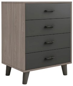 ELIOT ΣΥΡΤΑΡΙΕΡΑ, ΜΕ 4 ΣΥΡΤΑΡΙΑ, ΑΠΟΧΡΩΣΗ SONOMA OAK-GREY