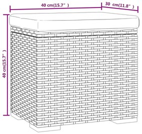 ΥΠΟΠΟΔΙΟ ΜΕ ΜΑΞΙΛΑΡΙ ΚΑΦΕ 40 X 30 X 40 ΕΚ. ΑΠΟ ΣΥΝΘΕΤΙΚΟ ΡΑΤΑΝ 319393