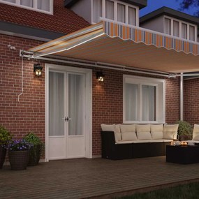 vidaXL Αναδιπλούμενη τέντα Πολύχρωμο 500 x 300 x 165 εκ. Πολυεστέρας
