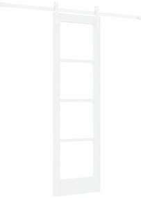 vidaXL Συρόμενη Πόρτα ORKDAL Λευκό 61 x 198.5 εκ. Μασίφ ξύλο πεύκου