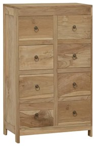 vidaXL Συρταριέρα 55 x 30 x 90 εκ. από Μασίφ Ξύλο Teak