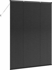 vidaXL Βενετσιάνικες Ρόδες Μαύρο 220 x 155 εκ Αλουμίνιο