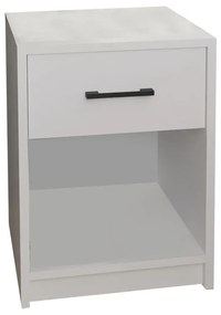 Κομοδίνο Ponil  λευκό μελαμίνης 41x41x54.5εκ Model: 321-000047