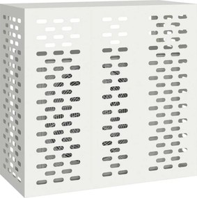 vidaXL Κάλυμμα κλιματιστικού Λευκό 110 x 50 x 105 εκ