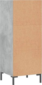 vidaXL Ντουλάπι Γκρι Σκυροδέματος 34,5x32,5x90 εκ. Επεξεργασμένο Ξύλο