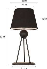 ΦΩΤΙΣΤΙΚΟ ΕΠΙΤΡΑΠΕΖΙΟ ΜΑΥΡΟ HM7396.01 21x53cm