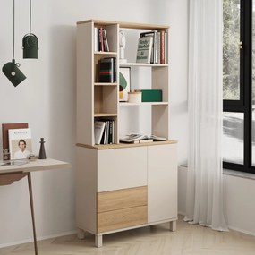 Βιβλιοθήκη ’μμου / Δρυς GODEN 85.2x35x187.8