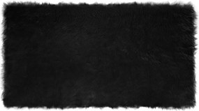 vidaXL Χαλί από τεχνητό πρόβειο δέρμα TAFALLA Μαύρο 60 x 110 cm