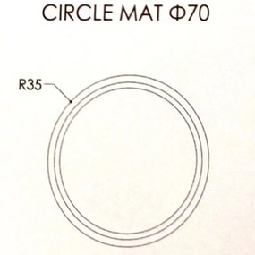 Καθρέπτης τοίχου Circle Mat Φ70 με φωτισμό Led Διακόπτης Αφής: Ναι