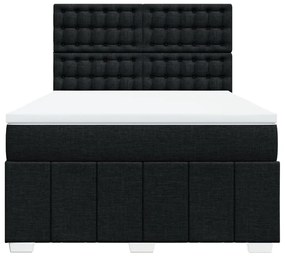 ΚΡΕΒΑΤΙ BOXSPRING ΜΕ ΣΤΡΩΜΑ ΜΑΥΡΟ 140X190 ΕΚ. ΥΦΑΣΜΑΤΙΝΟ 3293979