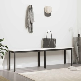 vidaXL παγκάκι Λευκό 160 x 35 x 45 cm Στερεά ξυλεία πεύκου