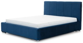 Διπλό κρεβάτι ADALIO, με αποθηκευτικό χώρο, μπλέ σκούρο 274x98x202cm-BOG6989