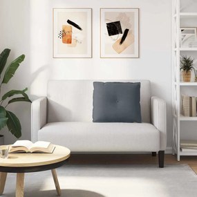 vidaXL Μαξιλάρι Πλάτης Σκούρο Γκρι 60 x 50 x 19 cm