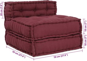 vidaXL Μονάδα Μοντέρνου Καναπέ 4 pcs Καφετί Ύφασμα