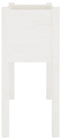Ζαρντινιέρες 2 τεμ. Λευκό 70 x 31 x 70 εκ από Μασίφ Ξύλο Πεύκου - Λευκό