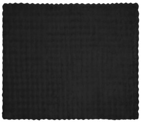 vidaXL Ψεύτικη κουβέρτα από κουνέλι Olite Μαύρο 220 x 240 cm