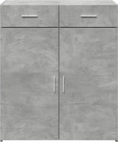 vidaXL Ντουλάπι Γκρι Σκυροδέματος 80x42,5x93 εκ. Επεξεργασμένο Ξύλο