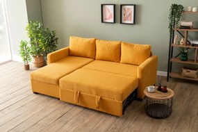 Corner Sofa-Bed Kado - Mustard Mustard
