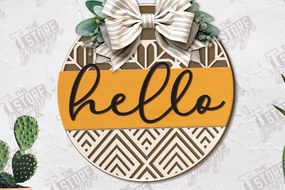 Intra απο ξύλο plywood 3mm-4mm πάχος – Υποδοχή λέιζερ κοπής | 3D Boho Design Δίασταση 40x30 cm INTRAFABR-123746723