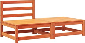 vidaXL Καναπές Κήπου Χωρίς Μπράτσα με Μαξιλάρια και Υποπόδιο