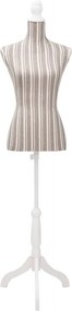 Μπούστο Ραπτικής Γυναικείο Ριγέ Λινό