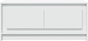 vidaXL Τραπεζάκι Σαλονιού με LED Φώτα Λευκό από Επεξ. Ξύλο