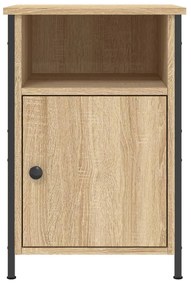 vidaXL Κομοδίνα 2 τεμ. Sonoma Δρυς 40x42x60 εκ. από Επεξεργασμένο Ξύλο