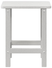 vidaXL Τραπέζι Adirondack Λευκό 38x38x45 εκ. HDPE