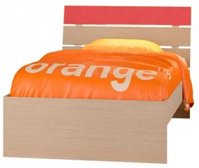 SB-00060 Παιδικό κρεβάτι "ΝΟΤΑ" ημίδιπλο σε χρώμα δρυς-κόκκινο 110x190
   , 1 Τεμάχιο
