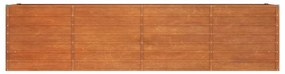 vidaXL Ζαρντινιέρα Σκουριασμένο 320x80x77 εκ. Ατσάλι Σκληρυθέν Αέρα